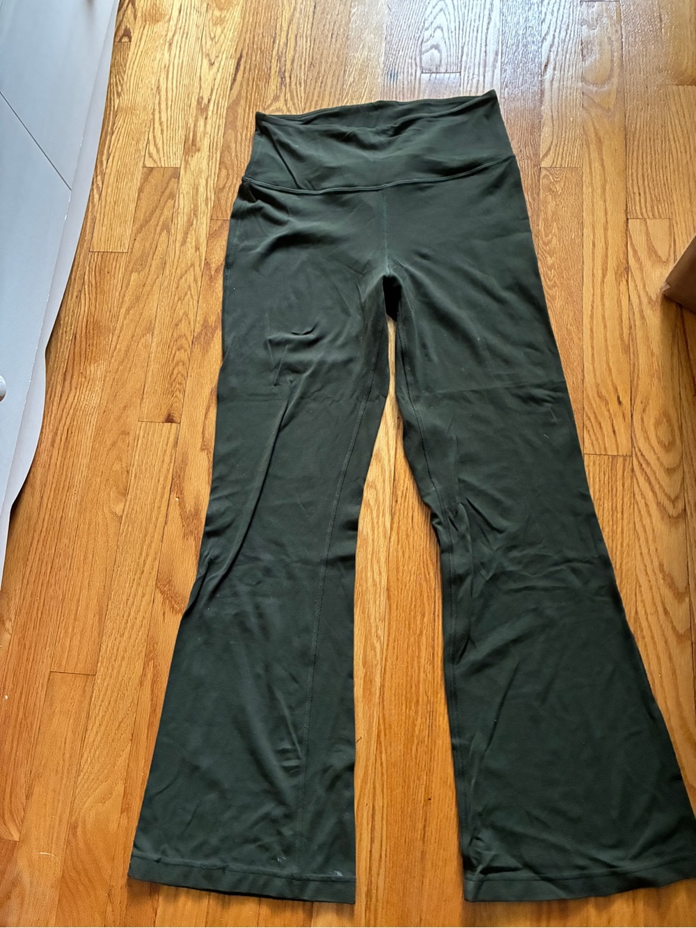lululemon athletica Olive Green Boot-Cut Yoga Pants